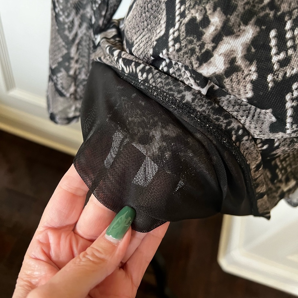 Gray/Black, Classic Python Snake Skin print, High… - image 6